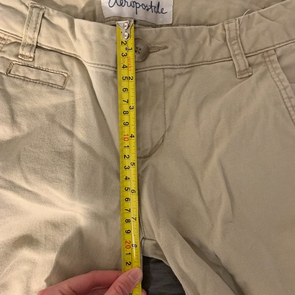 Aeropostale Beige Khaki pants size 2 Regular length - Picture 9 of 15